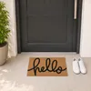 Relaxdays deurmat van kokosvezel, met de tekst "Hello", Productafbeelding-voorbeeld 3