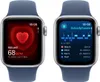 Two Apple Watches side-by-side, one displaying heart rate data and the other sleep phase data. Náhľad obrázku produktu