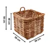 Kobolo úložný kôš ratan 58 Dm x 48/58 Gr L štvorcový n Náhľad obrázku produktu 3