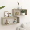 vidaXL Scaffali a cubo 2 pezzi rovere Sonoma 60x15x23 cm Anteprima dell’immagine prodotto 9