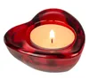 Uchwyt na tealight z czerwonego szkła, serce, ok. 8 x 8 cm Podgląd zdjęcia produktu 8