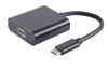 S-Conn 14-05001 0.2m USB C HDMI Type A (Standard) Schwarz Produktbild-Vorschau 2