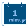 A graphic representation of a calendar page indicating "1 month". Podgląd zdjęcia produktu