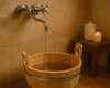 Fußbadewanne Standard aus Holz Lärche natur mit Produktbild-Vorschau 4