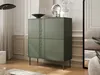 HARTSELE cassettiera stretta con ante - verde Anteprima dell’immagine prodotto 1