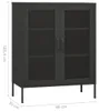 vidaXL Lagerschrank Anthrazit 80x35x101,5 cm Stahl Produktbild-Vorschau 7