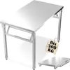 UISEBRT Table en acier inoxydable pliable Table de travail Voir les images du produit 1