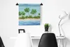 MuchoWow® Wandteppich Wandbehang Palme - Strand - Hütte Produktbild-Vorschau 3