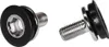 Two bicycle crank bolts with black rubber washers, shown against a white background. Anteprima dell’immagine prodotto
