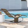 SoBuy OGS28-BR Chaise longue de jardin résistante aux Voir les images du produit 5