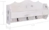 vidaXL Nástěnný věšák bílý 50×10×23 cm Dřevo Náhled obrázku produktu 6