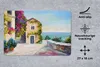 MuchoWow® Mauspad Mousepad Malerei - Haus - Ölfarbe - Dorf Produktbild-Vorschau 2