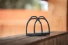 Equinate Steigbügel Midway 10cm Schwarz Matt Produktbild-Vorschau 5