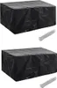 vidaXL Kryty na záhradný nábytok 2 ks 8 očiek 180x140 cm Náhľad obrázku produktu 6