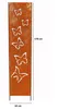 Edelrost Sichtschutz Wand Schild Schmetterling 3D, Produktbild-Vorschau 2