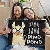 Wycieraczka Relaxdays Lama, z włókna kokosowego, z napisem, Podgląd zdjęcia produktu 3