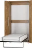 Wandbett Schrankbett TEDDY 90x200 Burgunder Eiche Vertikal Produktbild-Vorschau 3