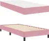 Boxspringbett mit Matratze Rosa 80 x 220 cm Stoff Produktbild-Vorschau 4