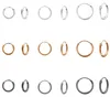 Kleine Creolen Silber 925 Ohrringe grau, roségold Silber 10 Produktbild-Vorschau 2