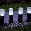 4er Set LED Solar Gartenleuchten Rattan Optik – Produktbild-Vorschau 9
