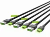 Sada zelených článků 3x Ray USB-C 120cm kabel se zeleným Náhled obrázku produktu 3