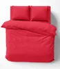 Uni Bettwäsche 200x220 cm rot Bettbezug Doppelbett Produktbild-Vorschau 1