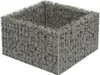 vidaXL Gabbione letto rialzato Acciaio zincato 90×90×50 cm Anteprima dell’immagine prodotto 7