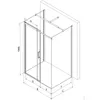 Mexen Omega Duschabtrennung, 3-wändig, einziehbar 120 x 90 Produktbild-Vorschau 5