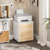 SoBuy ASK06-WN Mobilny wózek biurowy na cokole Wózek Podgląd zdjęcia produktu 1