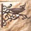 Relaxdays Vogeltränke, Gusseisen, Wandmontage, Wetterfest, Produktbild-Vorschau 2