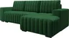 A green sectional sofa is shown against a white background. Náhľad obrázku produktu