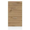 vidaXL Unterschrank Lyon Artisan-Eiche 40x46x81,5 cm Produktbild-Vorschau 4