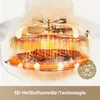 A close-up illustration of a food item being cooked in an air fryer, with arrows indicating 3D hot air circulation. Produktbild-Vorschau