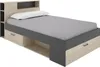 Bett mit Kopfteil mit Kommode und Schubladen - 120 x 190 cm Produktbild-Vorschau 1