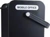 A black mobile office box with a handle and a label. Náhľad obrázku produktu