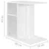 Tavolino bianco 50x30x50 cm in materiale ligneo Anteprima dell’immagine prodotto 8