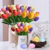 12 Stück künstliche bunte Tulpen - Sehen aus wie echt - Produktbild-Vorschau 2