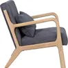 byLIVING Sessel NOHR / Grob-Cord grau / Gestell und Produktbild-Vorschau 11