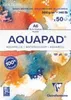 A close-up marketing image of a watercolor paper pad. Voir les images du produit