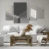 Bild auf Leinwand - Leinwandbild - 4 Teile - Labyrinth Grau Produktbild-Vorschau 6