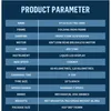 A product parameter table for an electric bike. Produktbild-Vorschau