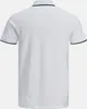 Product shot of a white polo shirt on a white background. Produktbild-Vorschau