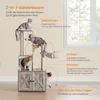 FEANDREA Kratzbaum, 2-in-1 mit Katzenklo, abnehmbaren, Produktbild-Vorschau 5