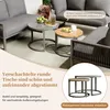 Outdoor furniture set with coffee tables on a patio. Produktbild-Vorschau