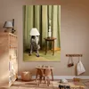 MuchoWow® Poster Hund mit einem Lampenschirm auf dem Kopf Produktbild-Vorschau 6