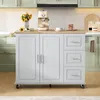 Isola da cucina mobile Merax con piano di lavoro Anteprima dell’immagine prodotto 7