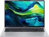 A silver Acer Aspire Lite laptop is shown from the front, open with the screen displaying a colorful abstract wallpaper. The keyboard and trackpad are visible. Produktbild-Vorschau