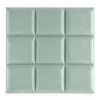 A grid of mint green upholstered wall panels against a white background. Anteprima dell’immagine prodotto