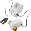 A water protection switch system with a main unit that plugs into a socket and a sensor unit that attaches to a pipe. Podgląd zdjęcia produktu