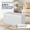 CASARIA® Banc de rangement blanc 80x40x40cm Coffre de Voir les images du produit 2